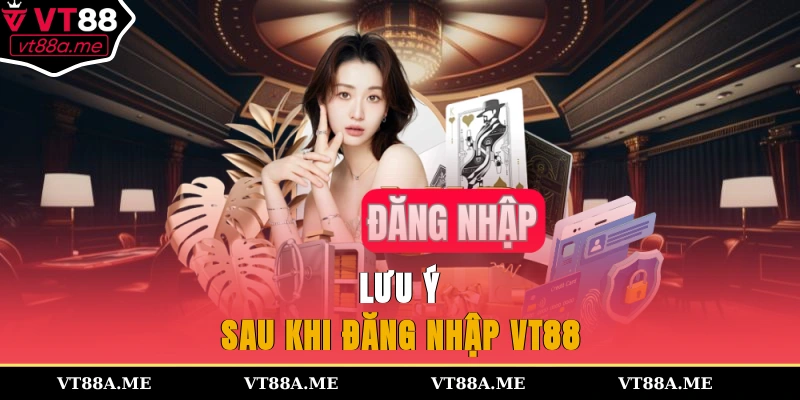Lưu ý sau khi đăng nhập VT88