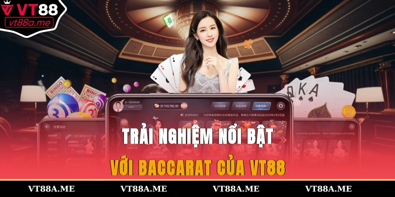 Trải nghiệm nổi bật với baccarat của VT88